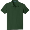 Custom Port Authority Youth Core Classic Pique Polo. Deep Forest Green