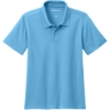 Custom Port Authority Youth Dry Zone UV Micro-Mesh Polo Carolina Blue