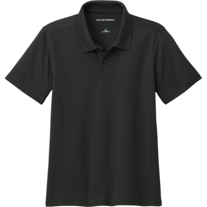 Custom Port Authority Youth Dry Zone UV Micro-Mesh Polo Deep Black