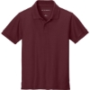Custom Port Authority Youth Wearever Signature Pique Polo Burgundy Red