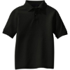 Custom Port Authority Youth Silk Touch Polo. Black