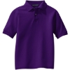 Custom Port Authority Youth Silk Touch Polo. Purple