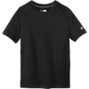 Custom New Era Youth Series Performance Crew Tee. Black Solid