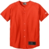 Custom New Era Youth Diamond Era Full-Button Jersey. Deep Orange