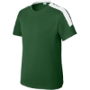 Custom Sport-Tek Youth Competitor United Crew Forest Green/White