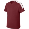 Custom Sport-Tek Youth Competitor United Crew Maroon Red/White