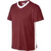 Custom Sport-Tek Youth Competitor United V-Neck Maroon Red/White