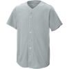 Custom Sport-Tek Youth PosiCharge Tough Mesh Full-Button Jersey Silver