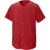 Custom Sport-Tek Youth PosiCharge Tough Mesh Full-Button Jersey True Red