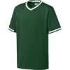 Custom Sport-Tek Youth Tough Mesh V-Neck Baseball Jersey Forest Green/White