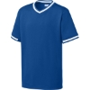 Custom Sport-Tek Youth Tough Mesh V-Neck Baseball Jersey True Royal Blue/White