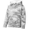 Custom Sport-Tek Youth Sport-Wick CamoHex Fleece Hooded Pullover. White CamoHex
