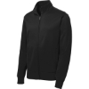 Custom Sport-Tek Youth Sport-Wick Fleece Full-Zip Jacket. Black
