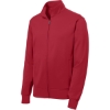 Custom Sport-Tek Youth Sport-Wick Fleece Full-Zip Jacket. Deep Red