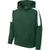 Custom Sport-Tek Youth Sport-Wick Fleece United Pullover Hoodie Forest Green/White
