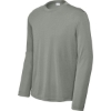 Custom Sport-Tek Youth Long Sleeve PosiCharge Competitor Tee. GryConHthr