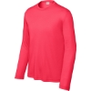 Custom Sport-Tek Youth Long Sleeve PosiCharge Competitor Tee. Hot Coral