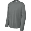 Custom Sport-Tek Youth Long Sleeve PosiCharge Competitor Tee. IronGreyHt