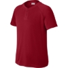 Custom Sport-Tek Youth PosiCharge Competitor 2-Button Henley Deep Red