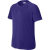 Custom Sport-Tek Youth PosiCharge Competitor 2-Button Henley Purple
