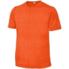 Custom Sport-Tek Youth Heather Contender Tee. Deep Orange Heather