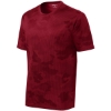 Custom Sport-Tek Youth CamoHex Tee. Deep Red CamoHex