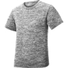 Custom Sport-Tek Youth PosiCharge Electric Heather Tee. Black Electric