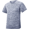 Custom Sport-Tek Youth PosiCharge Electric Heather Tee. True Navy Electric Blue