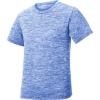 Custom Sport-Tek Youth PosiCharge Electric Heather Tee. True Royal Blue Electric