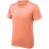 Custom Sport-Tek Youth Posi-UV Pro Tee. Soft Coral Pink