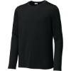 Custom Sport-Tek Youth Posi-UV Pro Long Sleeve Tee. Black