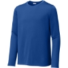 Custom Sport-Tek Youth Posi-UV Pro Long Sleeve Tee. True Royal Blue