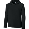Custom Sport-Tek Youth Posi-UV Pro Long Sleeve Hoodie Black