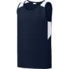 Custom Sport-Tek Youth Club Track Tank True Navy Blue/White
