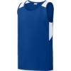 Custom Sport-Tek Youth Club Track Tank True Royal Blue/White