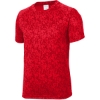 Custom Sport-Tek Youth Digi Camo Tee. True Red