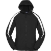 Custom Sport-Tek Youth Fleece-Lined Colorblock Jacket. Black/White