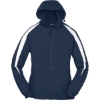 Custom Sport-Tek Youth Fleece-Lined Colorblock Jacket. True Navy Blue/White