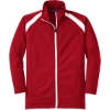 Custom Sport-Tek Youth Tricot Track Jacket. True Red/White