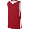 Custom Sport-Tek Youth Rival Basketball Rev Jersey Deep Red/White