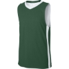 Custom Sport-Tek Youth Rival Basketball Rev Jersey Forest Green/White
