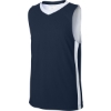 Custom Sport-Tek Youth Rival Basketball Rev Jersey True Navy Blue/White