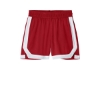 Custom Sport-Tek Youth Rival Basketball 5 Short Deep Red/White