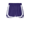 Custom Sport-Tek Youth Rival Basketball 5 Short Purple/White