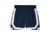 Custom Sport-Tek Youth Rival Basketball 5 Short True Navy Blue/White