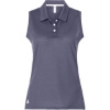 Custom Womens Ottoman Sleeveless Polo Preloved Violet