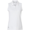 Custom Womens Ottoman Sleeveless Polo White