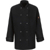 Custom Womens Mimix™ Chef Coat with OilBlok Black