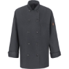 Custom Womens Mimix™ Chef Coat with OilBlok Charcoal