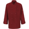 Custom Womens Mimix™ Chef Coat with OilBlok Fireball Red